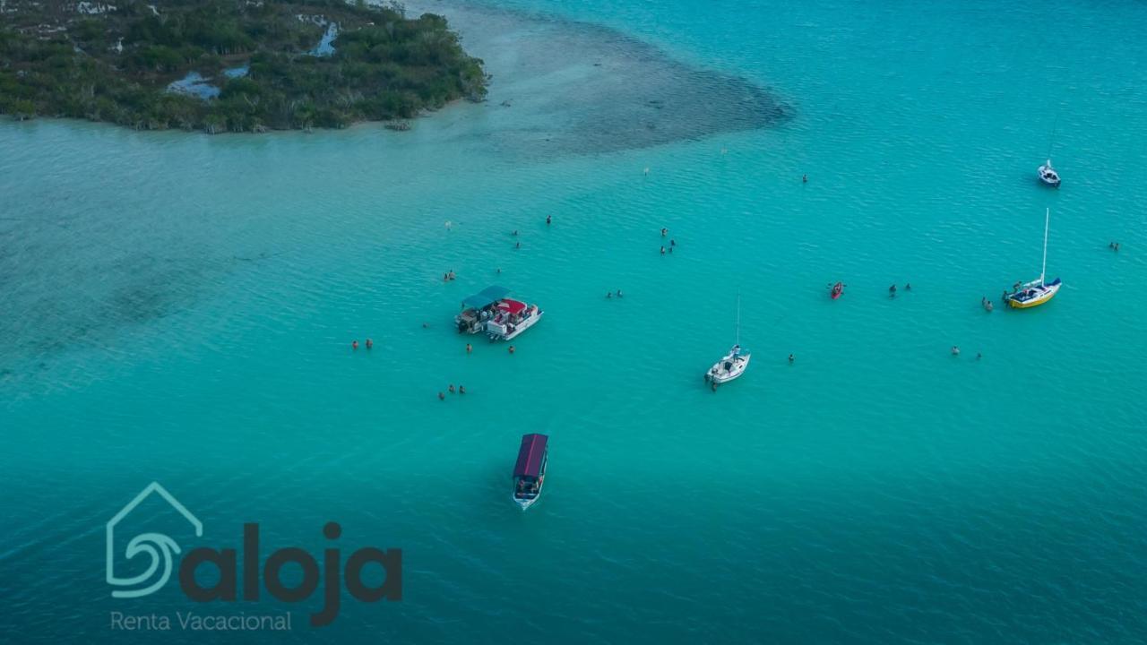 Villa Xtohil With Private Access To The Magic 7 Colors Lagoon Bacalar Luaran gambar