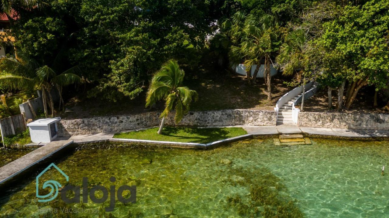 Villa Xtohil With Private Access To The Magic 7 Colors Lagoon Bacalar Luaran gambar