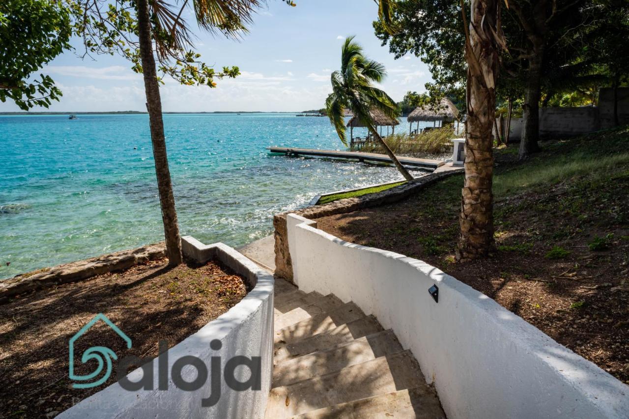 Villa Xtohil With Private Access To The Magic 7 Colors Lagoon Bacalar Luaran gambar