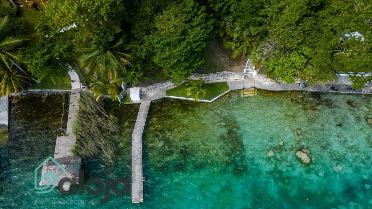 Villa Xtohil With Private Access To The Magic 7 Colors Lagoon Bacalar Luaran gambar