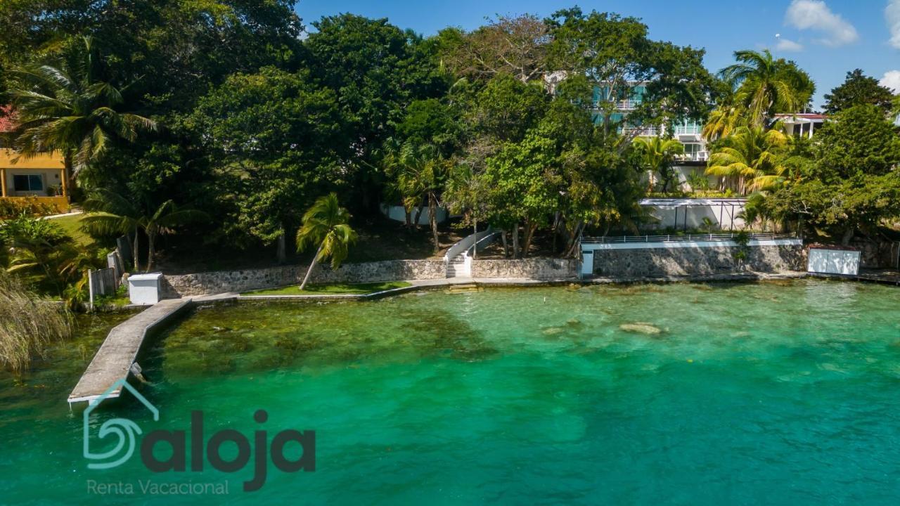 Villa Xtohil With Private Access To The Magic 7 Colors Lagoon Bacalar Luaran gambar