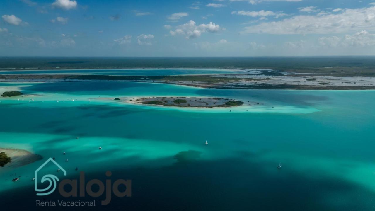 Villa Xtohil With Private Access To The Magic 7 Colors Lagoon Bacalar Luaran gambar